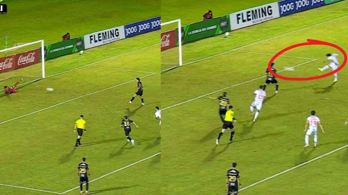 Weird Goal in Paraguay After Rebound Off Player's Face